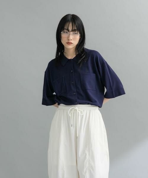 KBF / ケービーエフ ニット・セーター | 『WEB限定』ルーズシルエットニットシャツ | 詳細13