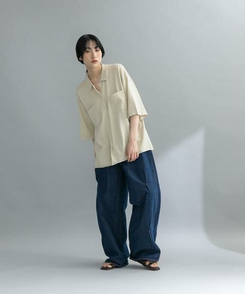KBF / ケービーエフ ニット・セーター | 『WEB限定』ルーズシルエットニットシャツ | 詳細28