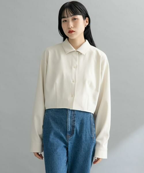 KBF / ケービーエフ シャツ・ブラウス | 『WEB限定』オープンカラーシャツ | 詳細1