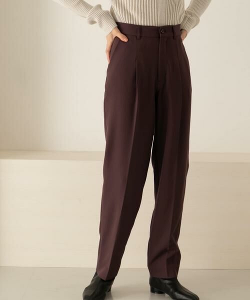 KBF / ケービーエフ その他パンツ | illi　ワンタックスリムテーパードパンツ | 詳細10