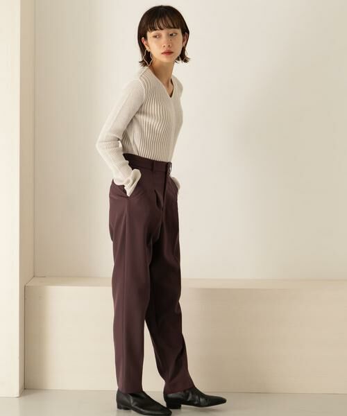 KBF / ケービーエフ その他パンツ | illi　ワンタックスリムテーパードパンツ | 詳細11