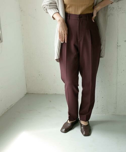 KBF / ケービーエフ その他パンツ | illi　ワンタックスリムテーパードパンツ | 詳細12