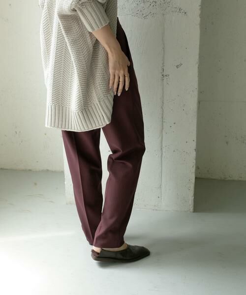 KBF / ケービーエフ その他パンツ | illi　ワンタックスリムテーパードパンツ | 詳細13