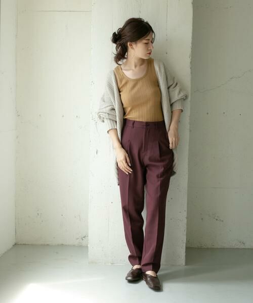 KBF / ケービーエフ その他パンツ | illi　ワンタックスリムテーパードパンツ | 詳細14