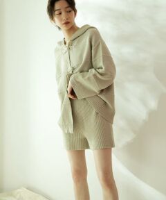 KBF / ケービーエフ ショート・ハーフ・半端丈パンツ | カールヤーンニットショートパンツ