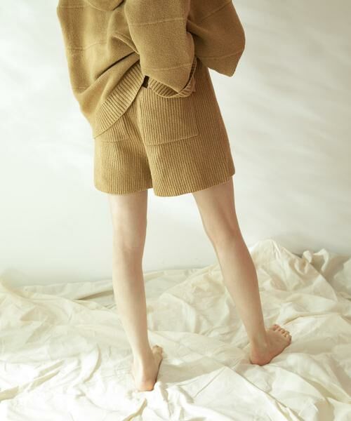 KBF / ケービーエフ ショート・ハーフ・半端丈パンツ | カールヤーンニットショートパンツ | 詳細2