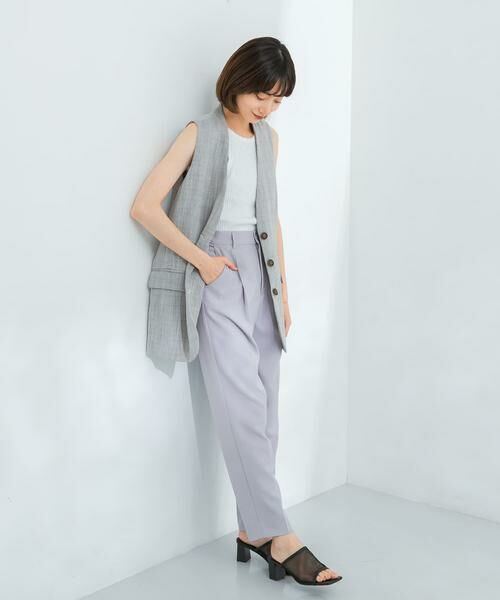 KBF / ケービーエフ その他パンツ | illi　ワンタックスリムテーパードパンツ | 詳細2