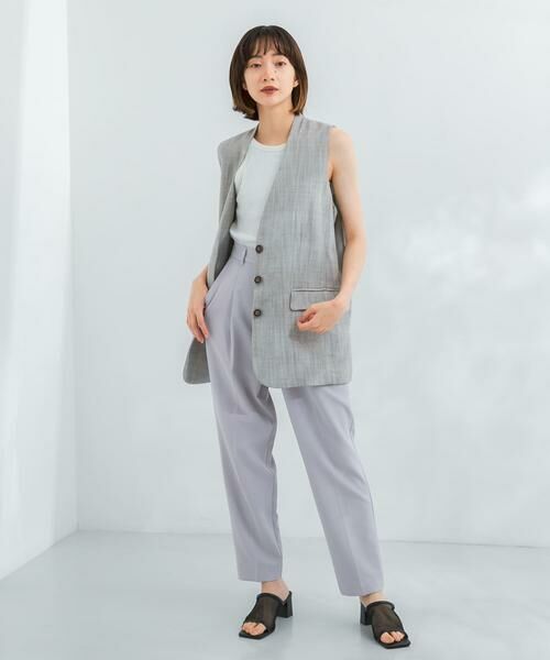 KBF / ケービーエフ その他パンツ | illi　ワンタックスリムテーパードパンツ | 詳細3