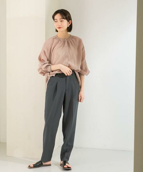 KBF / ケービーエフ その他パンツ | illi　ワンタックスリムテーパードパンツ | 詳細20