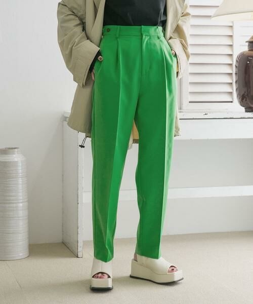 KBF / ケービーエフ その他パンツ | illi ワンタックセンタープレスパンツ | 詳細5