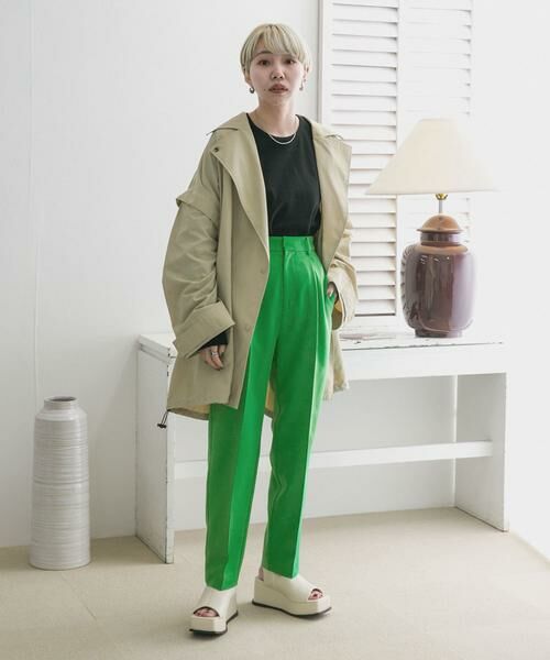 KBF / ケービーエフ その他パンツ | illi ワンタックセンタープレスパンツ | 詳細7