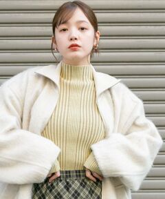 KBF / ケービーエフ ニット・セーター | 『UR TECH』illi　ランダムRIBハイネックニット