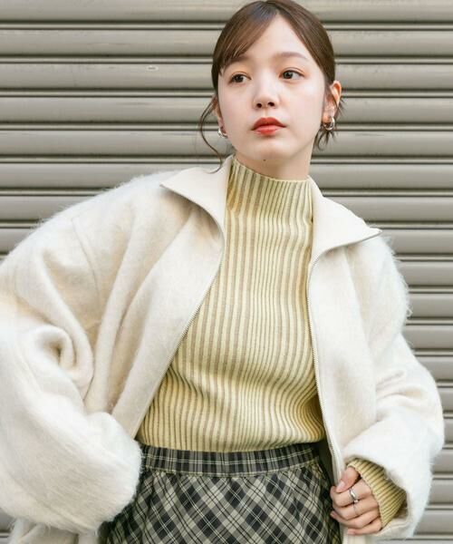 KBF / ケービーエフ ニット・セーター | 『UR TECH』illi　ランダムRIBハイネックニット | 詳細1