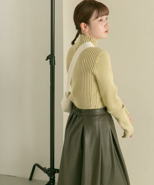 KBF / ケービーエフ ニット・セーター | 『UR TECH』illi　ランダムRIBハイネックニット | 詳細11