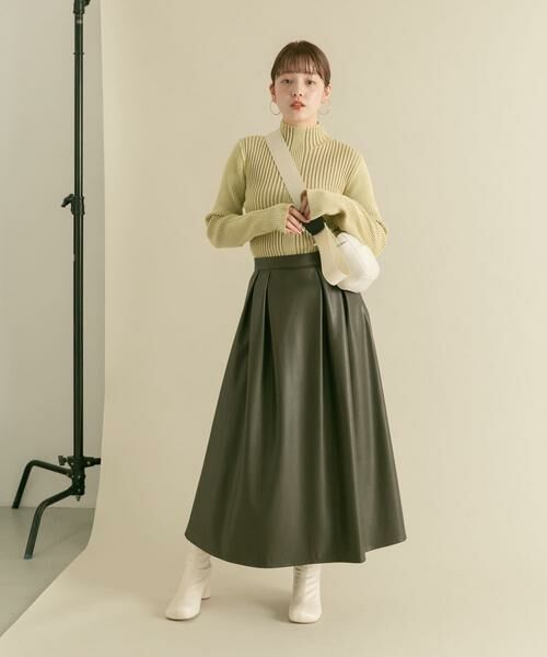 KBF / ケービーエフ ニット・セーター | 『UR TECH』illi　ランダムRIBハイネックニット | 詳細13