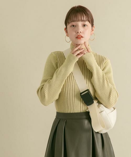 KBF / ケービーエフ ニット・セーター | 『UR TECH』illi　ランダムRIBハイネックニット | 詳細9