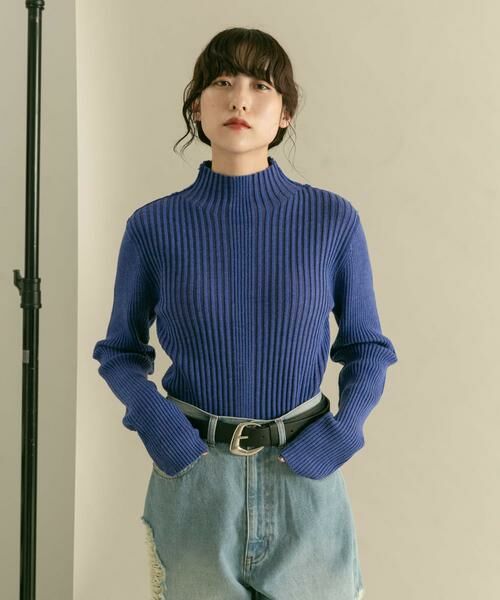 KBF / ケービーエフ ニット・セーター | 『UR TECH』illi　ランダムRIBハイネックニット | 詳細26