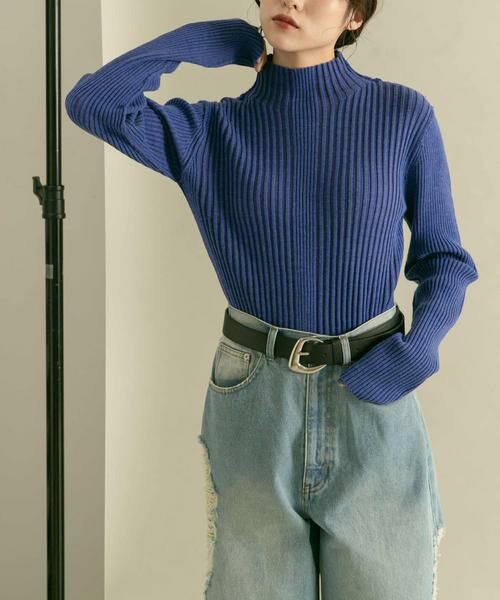 KBF / ケービーエフ ニット・セーター | 『UR TECH』illi　ランダムRIBハイネックニット | 詳細27
