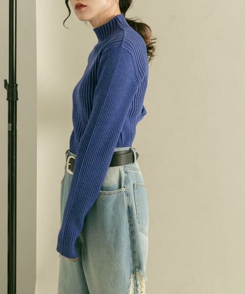 KBF / ケービーエフ ニット・セーター | 『UR TECH』illi　ランダムRIBハイネックニット | 詳細28