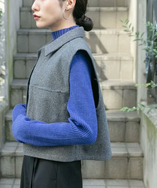 KBF / ケービーエフ ニット・セーター | 『UR TECH』illi　ランダムRIBハイネックニット | 詳細17