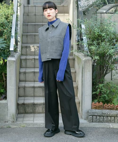 KBF / ケービーエフ ニット・セーター | 『UR TECH』illi　ランダムRIBハイネックニット | 詳細18