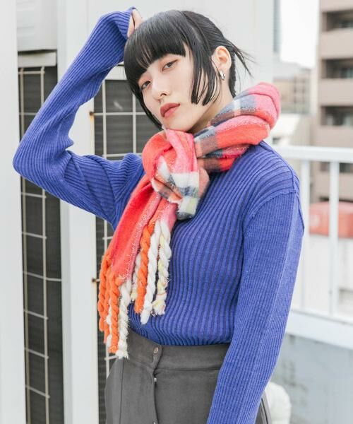 KBF / ケービーエフ ニット・セーター | 『UR TECH』illi　ランダムRIBハイネックニット | 詳細19