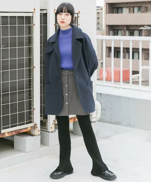 KBF / ケービーエフ ニット・セーター | 『UR TECH』illi　ランダムRIBハイネックニット | 詳細22