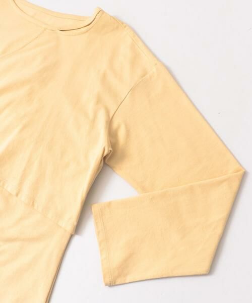 KBF / ケービーエフ Tシャツ | KBF+　アシメレイヤードカットアウトロングTシャツ∴ | 詳細8