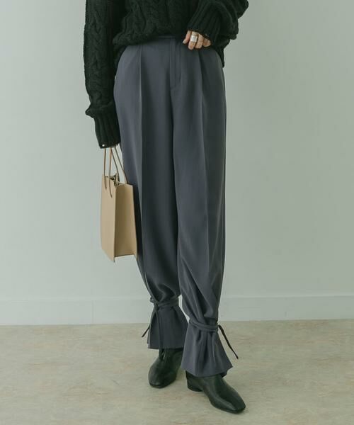 KBF / ケービーエフ その他パンツ | KBF+ スソシボリパンツ∴(チャコールグレー)