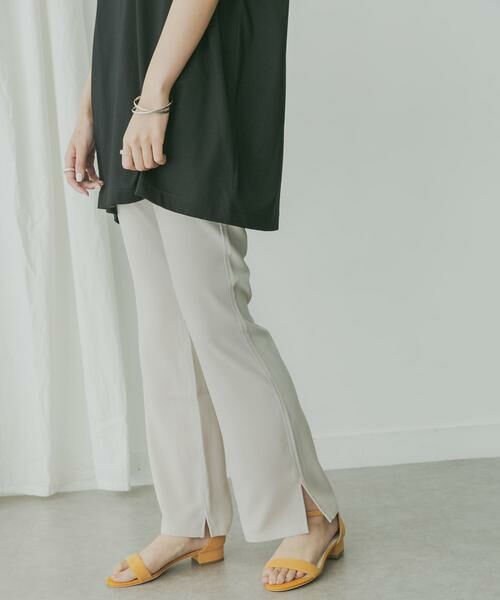 KBF / ケービーエフ その他パンツ | KBF+ セミフレアカラーパンツ(ベージュ系その他)