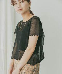 KBF / ケービーエフ ニット・セーター | KBF+　シアーダメージニット