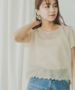 KBF / ケービーエフ ニット・セーター | KBF+　シアーダメージニット