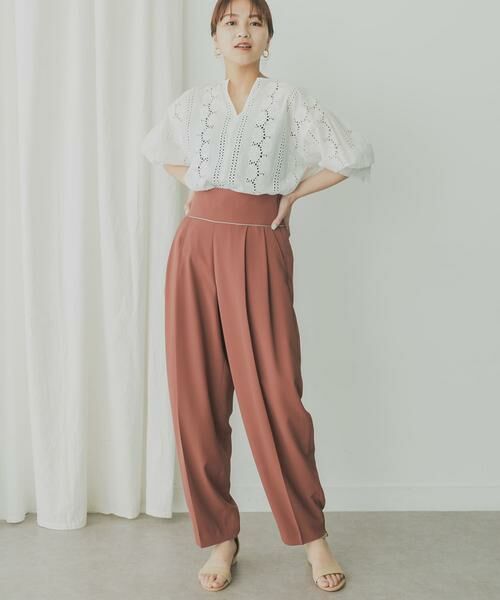 KBF / ケービーエフ その他パンツ | KBF+ コクーンラインパンツ(ブラウン系その他)