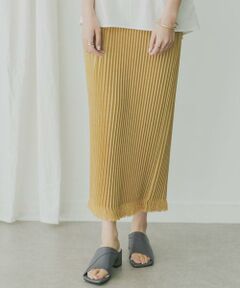 KBF / ケービーエフ スカート | KBF+　リネンライクフリンジプリーツスカート