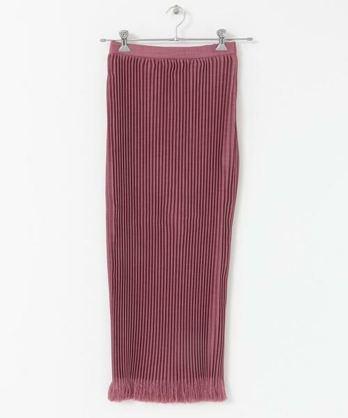 KBF / ケービーエフ スカート | KBF+　リネンライクフリンジプリーツスカート | 詳細6
