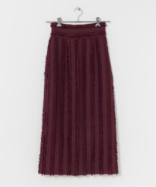 KBF / ケービーエフ スカート | KBF+　ハイウエストフリンジタイトスカート∴ | 詳細1