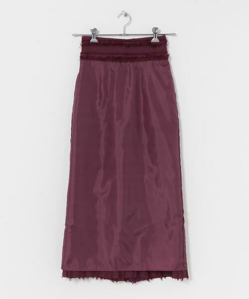 KBF / ケービーエフ スカート | KBF+　ハイウエストフリンジタイトスカート∴ | 詳細4