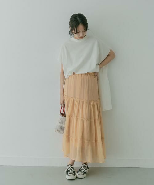 KBF / ケービーエフ スカート | KBF+　シアーティアードスカート∴ | 詳細1