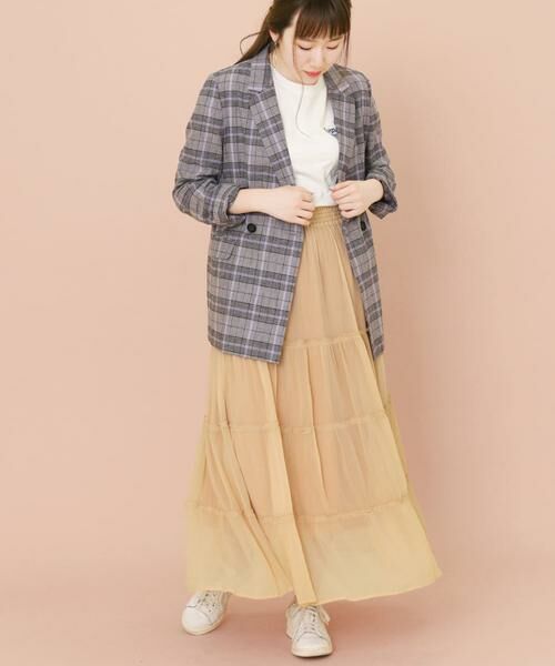 KBF / ケービーエフ スカート | KBF+　シアーティアードスカート∴ | 詳細4