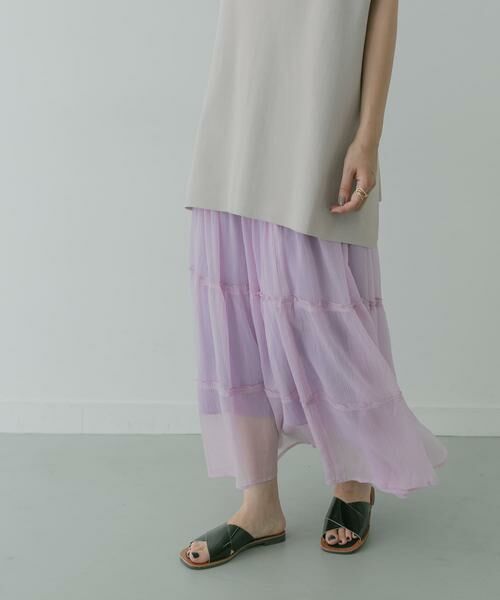 KBF / ケービーエフ スカート | KBF+　シアーティアードスカート∴ | 詳細13