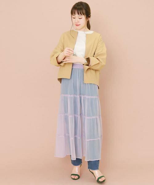 KBF / ケービーエフ スカート | KBF+　シアーティアードスカート∴ | 詳細17