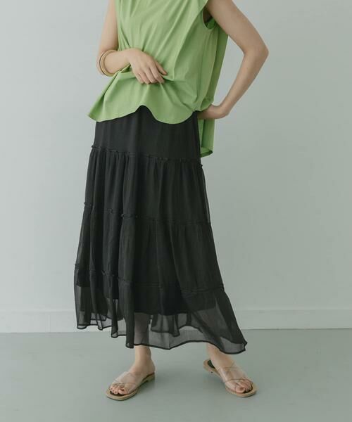 KBF / ケービーエフ スカート | KBF+　シアーティアードスカート∴ | 詳細18