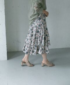 KBF / ケービーエフ スカート | KBF+　フラワープリントボリュームスカート