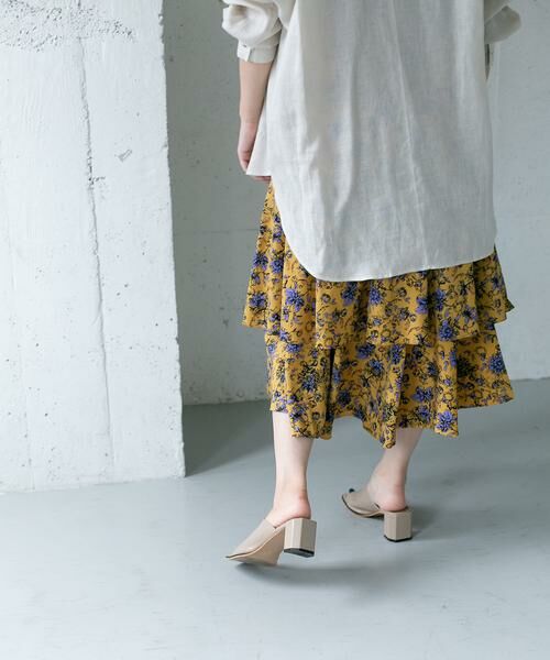 KBF / ケービーエフ スカート | KBF+　フラワープリントボリュームスカート | 詳細2