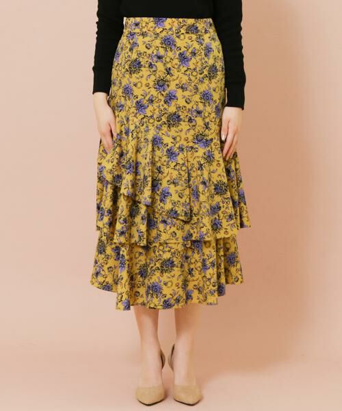 KBF / ケービーエフ スカート | KBF+　フラワープリントボリュームスカート | 詳細6
