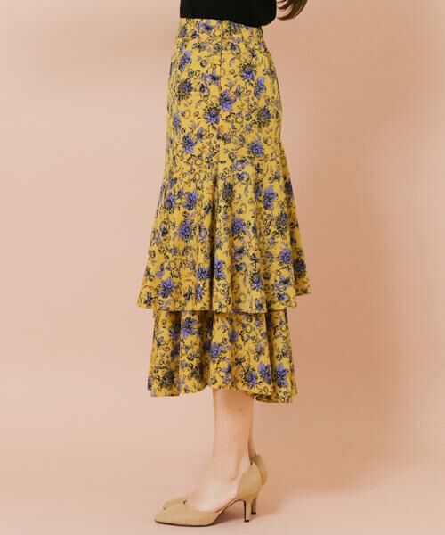 KBF / ケービーエフ スカート | KBF+　フラワープリントボリュームスカート | 詳細7