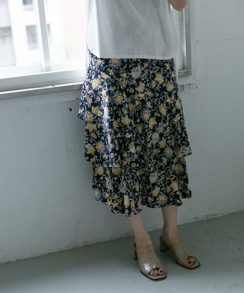 KBF / ケービーエフ スカート | KBF+　フラワープリントボリュームスカート | 詳細16