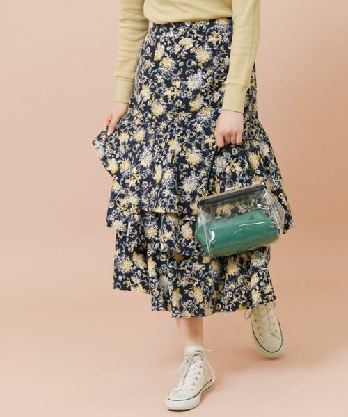 KBF / ケービーエフ スカート | KBF+　フラワープリントボリュームスカート | 詳細18