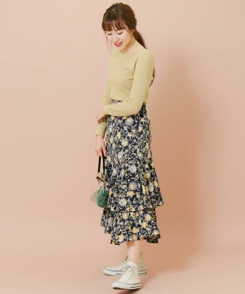 KBF / ケービーエフ スカート | KBF+　フラワープリントボリュームスカート | 詳細20