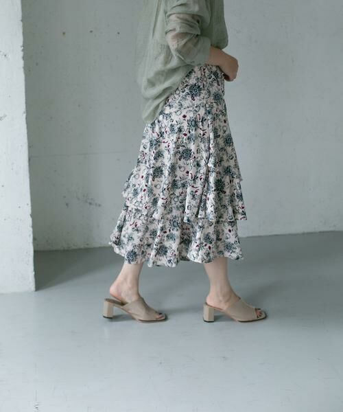KBF / ケービーエフ スカート | KBF+　フラワープリントボリュームスカート | 詳細21
